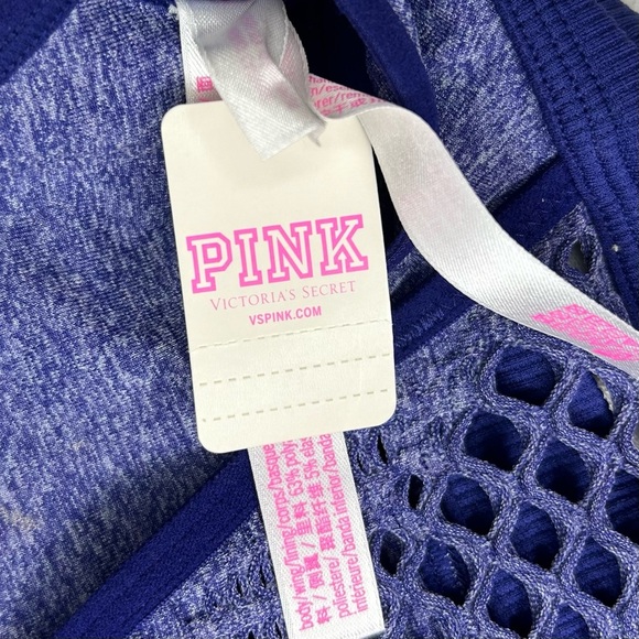 NWT PINK And Victoria’s Secret Blue Unlined Racerback Sports Bra Size XS - Picture 6 of 8